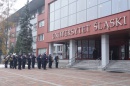 ...przy akompaniamencie Orkiestry Komendy Wojewódzkiej Policji 