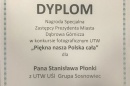 Dyplom dla Stanisława Płonki.