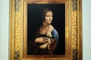 Oglądamy obraz "Dama z gronostajem" w Muzeum Narodowym.